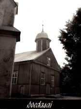 Svėdasų Šv. Arkangelo Mykolo bažnyčia. Apie 1982 m. PAVB, Panevėžio vyskupijos kurijos skaitmeninis archyvas
