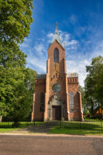 Dabužių Kristaus Žengimo į dangų bažnyčia. Fotogr. G. Lukoševičius. Dabužiai (Anykščių r.). 2025 m. PAVB skaitmeninis archyvas