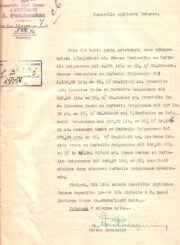 5. Antstolio pranešimas Panevėžio apylinkės teismui padalinti pinigus N. Feigenzono kreditoriams. 1935 m. liepos 4 d. Lietuvos centrinis valstybės archyvas. F. 840, ap. 1, b. 2911, l. 18