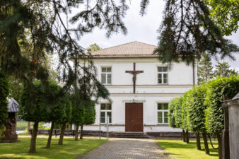 Saločių Šv. Juozapo bažnyčia. Fotogr. G. Lukoševičius. Saločiai (Pasvalio r.). 2025 m. PAVB skaitmeninis archyvas
