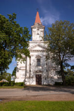 Joniškėlio Švč. Trejybės bažnyčia. Fotogr. G. Lukoševičius. Joniškėlis (Pasvalio r.). 2025 m. PAVB skaitmeninis archyvas