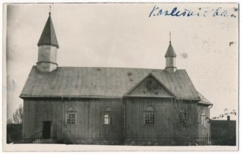 Kazliškio Švč. Mergelės Marijos bažnyčia. Kazliškis (Rokiškio r.). XX a. 4 deš. PAVB, Panevėžio vyskupijos kurijos skaitmeninis archyvas