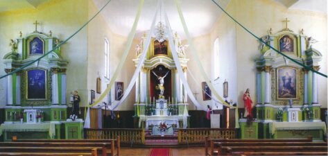Onuškio Šv. arkangelo Mykolo bažnyčios interjeras. PAVB skaitmeninis archyvas