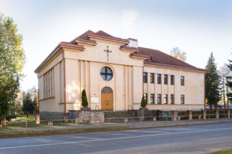 Panevėžio Švč. Mergelės Marijos Nekaltojo Prasidėjimo koplyčia. Fotogr. G. Lukoševičius. Panevėžys. 2025 m. PAVB skaitmeninis archyvas